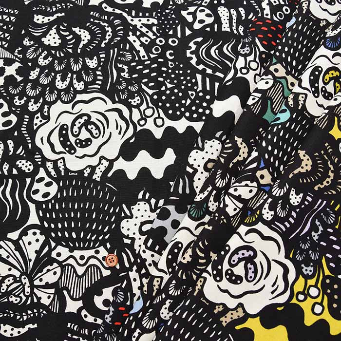 10/1 Cotton Canvas Printed Fabric Mushroom - nomura tailor