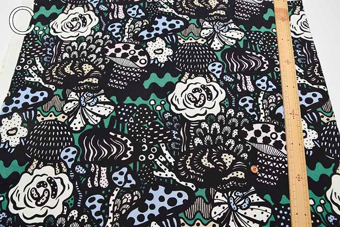 10/1 Cotton Canvas Printed Fabric Mushroom - nomura tailor