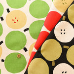 C/L Canvas Print Fabric - Blue Apple - nomura tailor