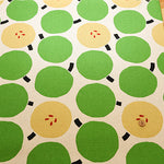 C/L Canvas Print Fabric - Blue Apple - nomura tailor