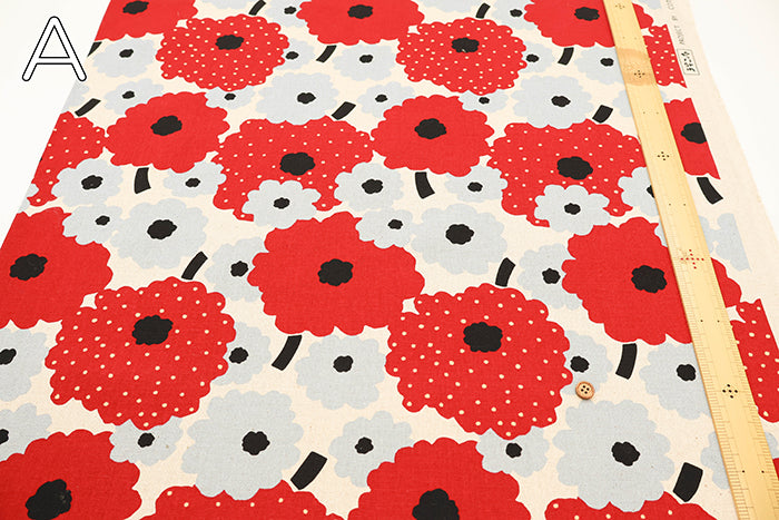 C/L Canvas Print Fabric - Marigold - nomura tailor