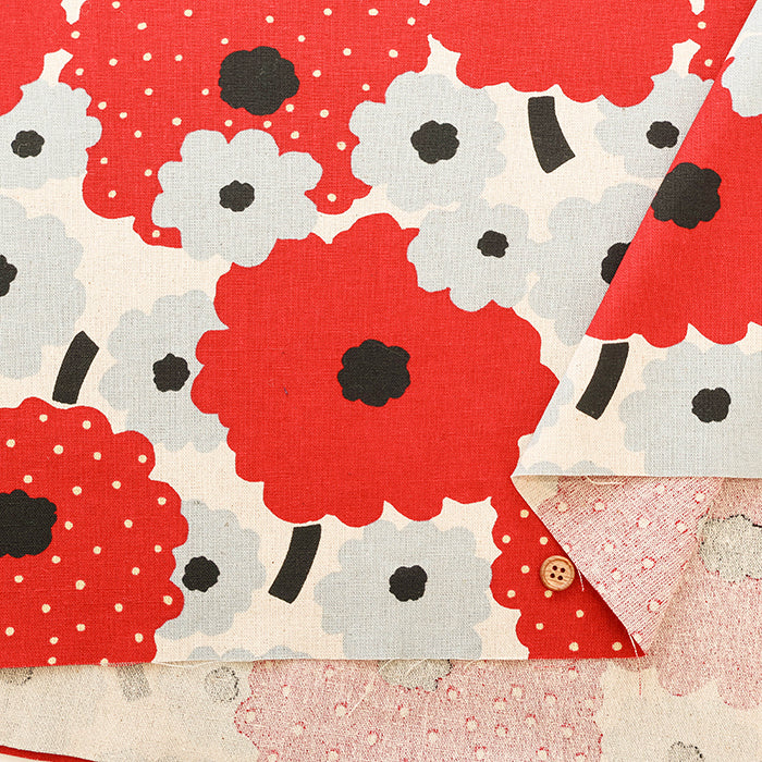 C/L Canvas Print Fabric - Marigold - nomura tailor