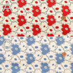 Cotton Broad Fabric - Mini Peach Flower - nomura tailor