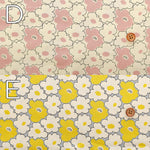 Cotton Broad Fabric - Mini Peach Flower - nomura tailor