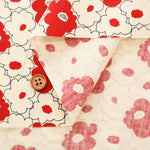 Cotton Broad Fabric - Mini Peach Flower - nomura tailor