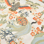 Cotton Dobby Lame (Glitter) Fabric - “Japanese Patterns, Cranes and Turtles” - nomura tailor
