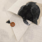 Cotton Dobby Fabric - Japanese Pattern - Cat - nomura tailor