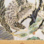 Cotton Dobby Fabric - Japanese Pattern Hawk - nomura tailor