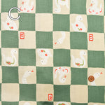 Cotton Muslin Fabric - Check Pattern - White Snake - nomura tailor