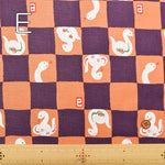 Cotton Muslin Fabric - Check Pattern - White Snake - nomura tailor