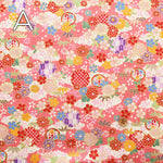 Cotton Dobby Japanese-style Print Fabric - Floral - nomura tailor