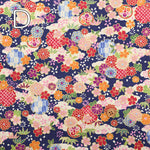 Cotton Dobby Japanese-style Print Fabric - Floral - nomura tailor