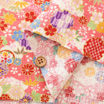 Cotton Dobby Japanese-style Print Fabric - Floral - nomura tailor
