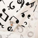 Cotton Oxford Fabric - Musical Notes - nomura tailor