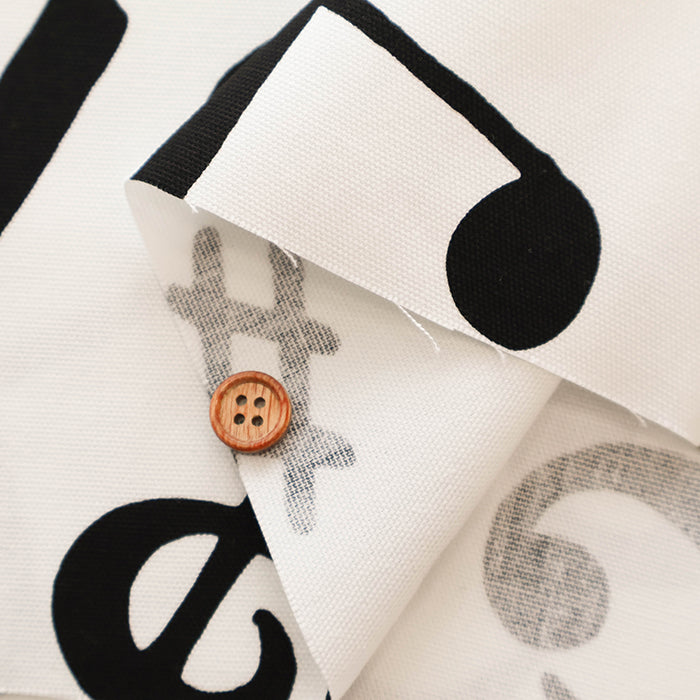 Cotton Oxford Fabric - Musical Notes - nomura tailor