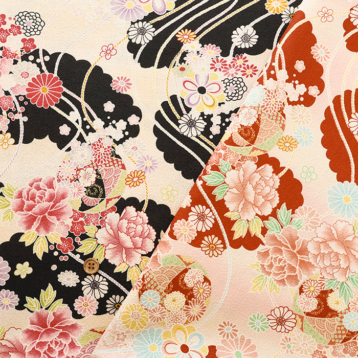 Cotton Scare Embossed Fabric - Japanese Pattern - nomura tailor
