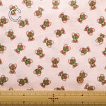 Cotton Double Gauze Print Fabric - Bear - nomura tailor