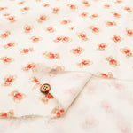 Cotton Double Gauze Print Fabric - Bear - nomura tailor