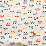 Cotton Double Gauze Print Fabric - Car - nomura tailor