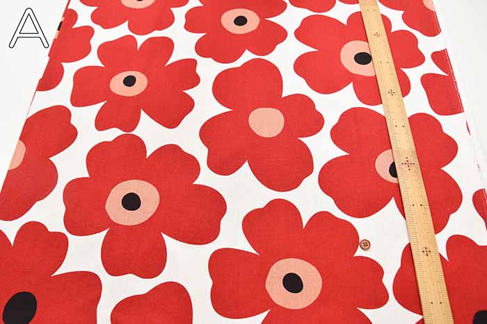 C/L Canvas Printed Fabric - Flower - nomura tailor