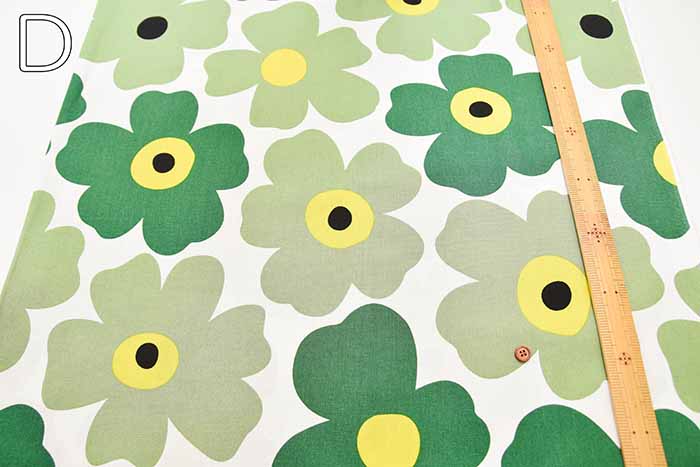 C/L Canvas Printed Fabric - Flower - nomura tailor