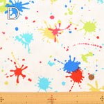 Cotton Oxford Printed Fabric - Splash - nomura tailor
