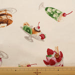 Cotton Oxford Fabric - Cafe Dessert - nomura tailor