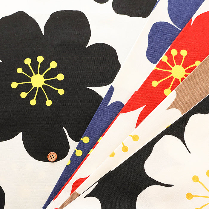 Cotton Oxford Fabric -  Big Flower - nomura tailor