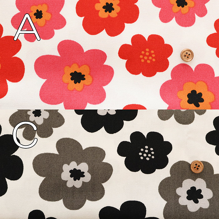 Cotton Oxford Fabric - Nordic Flower - nomura tailor
