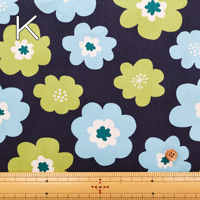 Cotton Oxford Fabric - Nordic Flower - nomura tailor