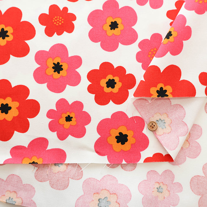 Cotton Oxford Fabric - Nordic Flower - nomura tailor