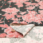 Cotton Dobby Fabric - Japanese Pattern - cherry blossoms - nomura tailor