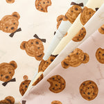 Cotton Oxford Fabric - Bear Cookies - nomura tailor