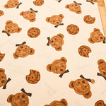 Cotton Oxford Fabric - Bear Cookies - nomura tailor
