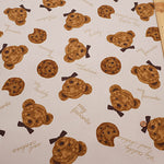 Cotton Oxford Fabric - Bear Cookies - nomura tailor