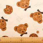 Cotton Oxford Fabric - Bear Cookies - nomura tailor
