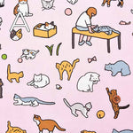 ZERO PER ZERO Cotton Ox Printed Fabric CAT - nomura tailor