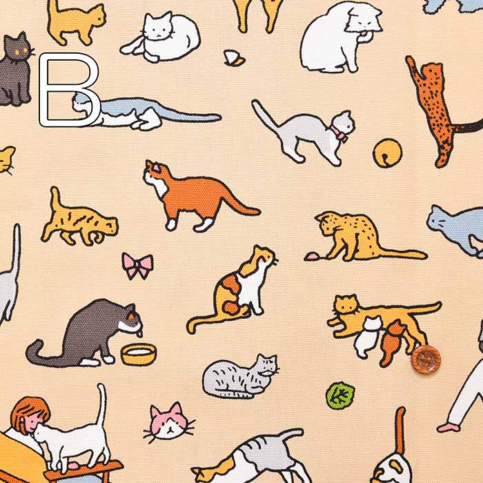 ZERO PER ZERO Cotton Ox Printed Fabric CAT - nomura tailor