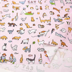 ZERO PER ZERO Cotton Ox Printed Fabric CAT - nomura tailor