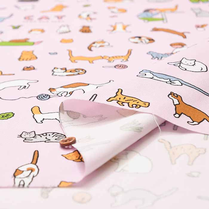 ZERO PER ZERO Cotton Ox Printed Fabric CAT - nomura tailor