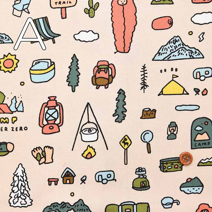 ZERO PER ZERO Cotton Ox Printed Fabric CAMP - nomura tailor