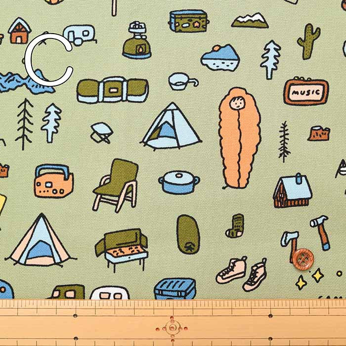ZERO PER ZERO Cotton Ox Printed Fabric CAMP - nomura tailor