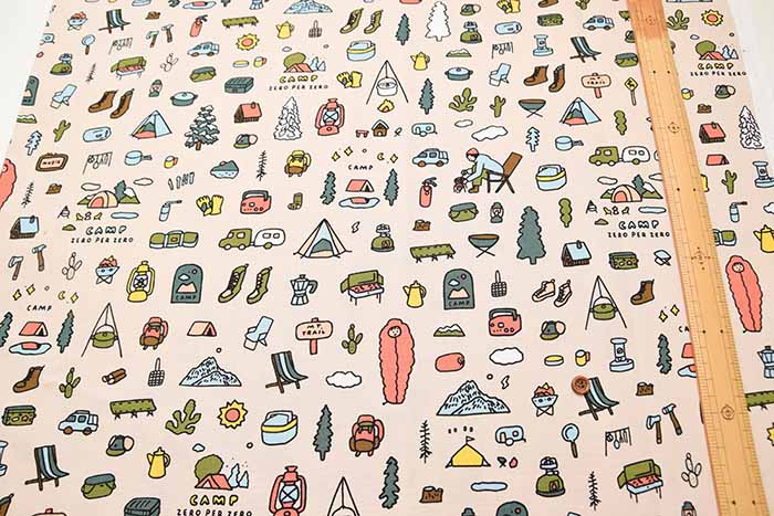ZERO PER ZERO Cotton Ox Printed Fabric CAMP - nomura tailor