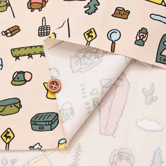ZERO PER ZERO Cotton Ox Printed Fabric CAMP - nomura tailor