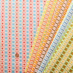 Cotton Muslin printed Fabric 70's Design Fiower Days - nomura tailor