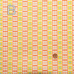 Cotton Muslin printed Fabric 70's Design Fiower Days - nomura tailor