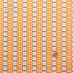 Cotton Muslin printed Fabric 70's Design Fiower Days - nomura tailor