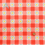 Cotton Muslin printed Fabric 70's Design Fiower Days - nomura tailor
