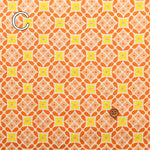 Cotton Muslin printed Fabric 70's Design Fiower Days - nomura tailor