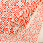 Cotton Muslin printed Fabric 70's Design Fiower Days - nomura tailor